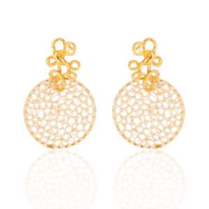 BR282 - EARRING CIRCLE GOLD PLATING (T)