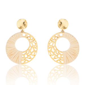 BR220 - CARLA EARRING GOLD PLATING (T)