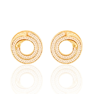 BR491 - MINI SPIRAL EARRING GOLD PLATING (T)