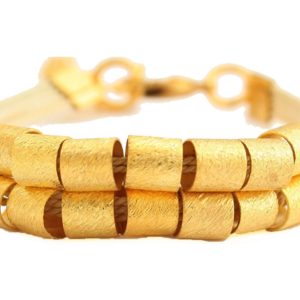 PF524 - FINE BRACELET IN BURITI ORGANIC STRAW AND GOLD PLATING (B)